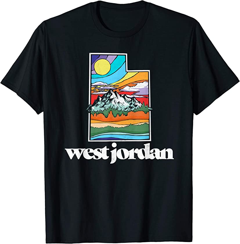 West Jordan Utah Vintage Nature Outdoor Graphic T-Shirt