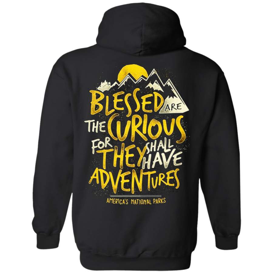 Blessed are The Curious – National Parks Back print Pullover Hoodie