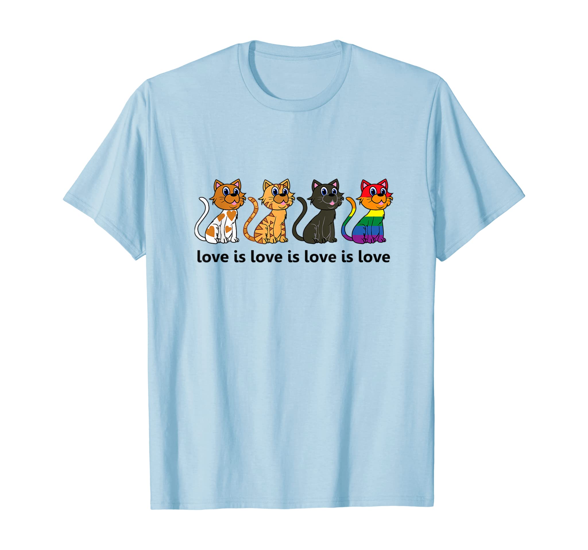 Cats Love Is Love Is Love Gay Pride T-shirt