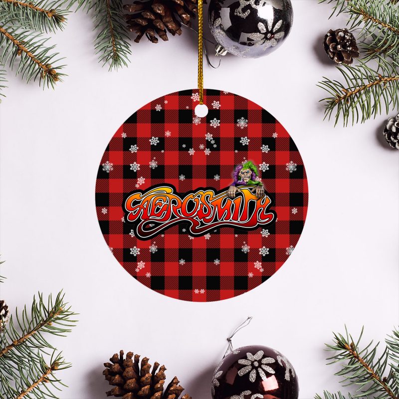 Aerosmith Christmas Circle Ornament