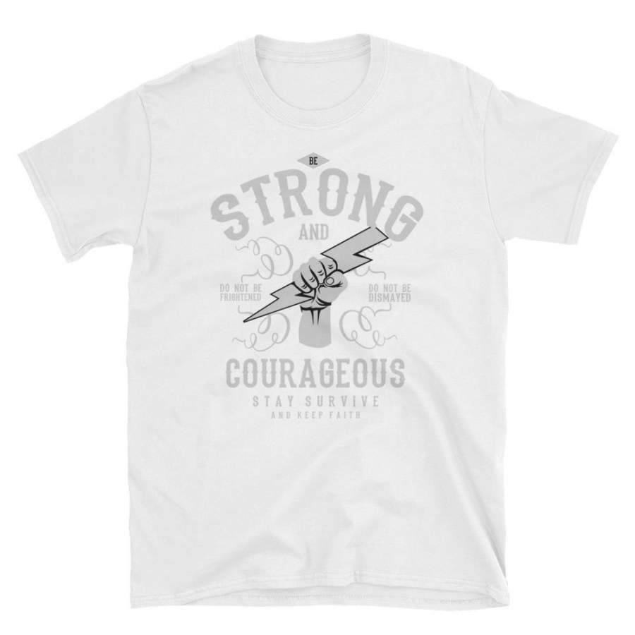 Strong and Courageous Vintage Poster T-Shirt