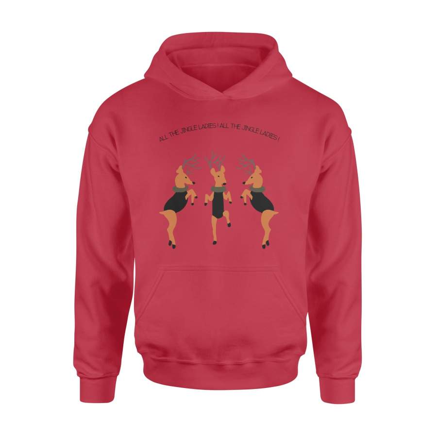 All The Jingle Ladies Reindeer Christmas Hoodie