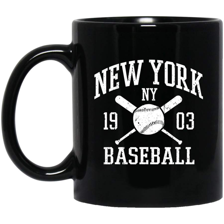 Cool NYC Baseball Bats New York City Vintage Distressed t Coffee Mug