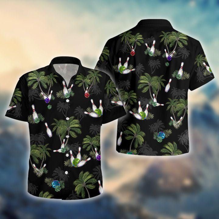 Felacia Black Bowling Coconut Unisex Hawaii Aloha Ha38813