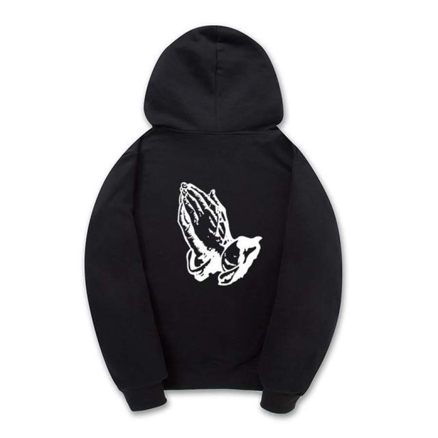 High Quality Hip Hop Hooded Long Sleeve Trasher 1:1 Hands Praying Hoodies Men Women Kanye West Fear Of God Sweatshirt Hoody