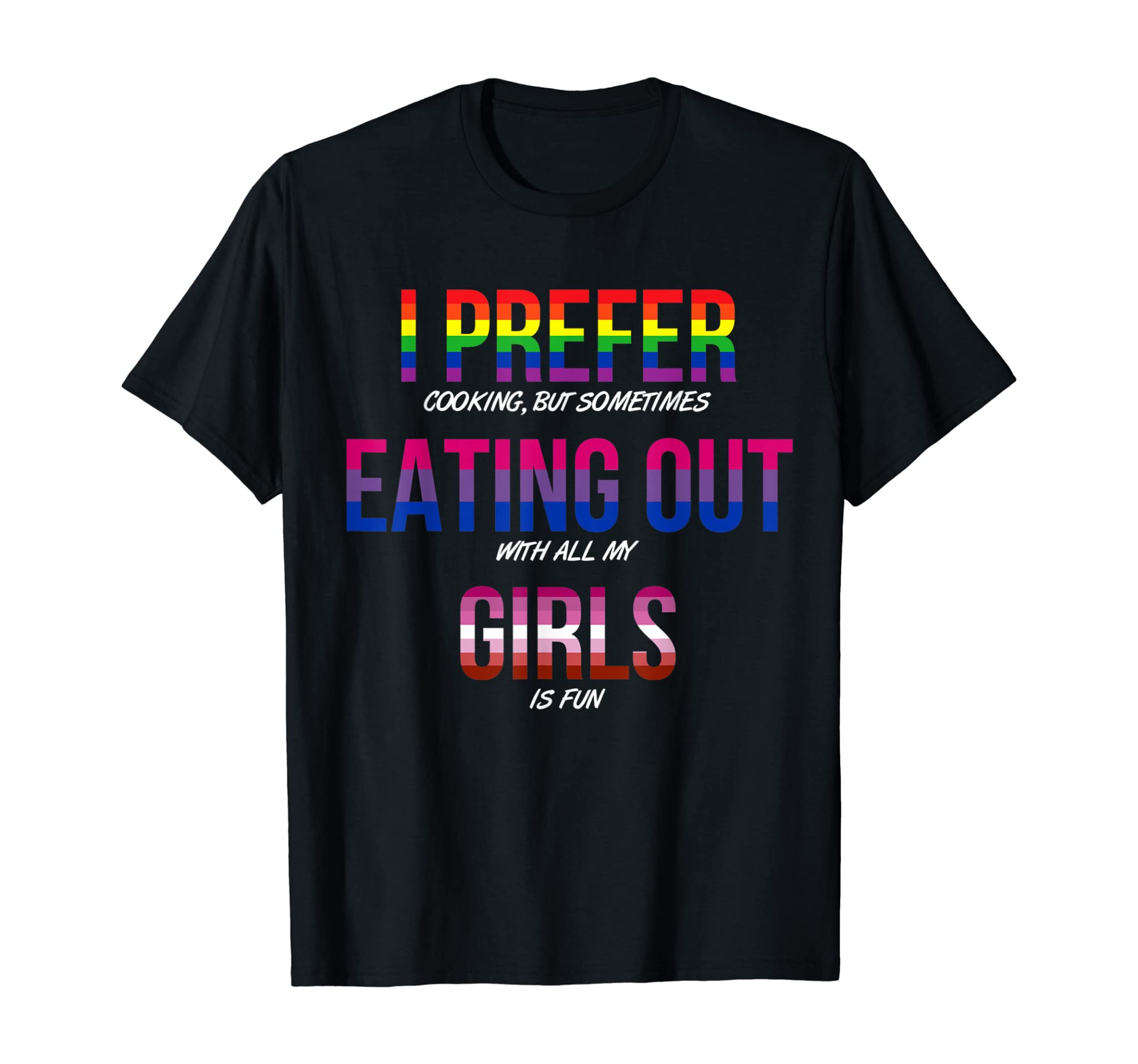 Gay Bisexual Lesbian Pride Flag Lgbtq Funny Lgbt Ally Gift T-Shirt