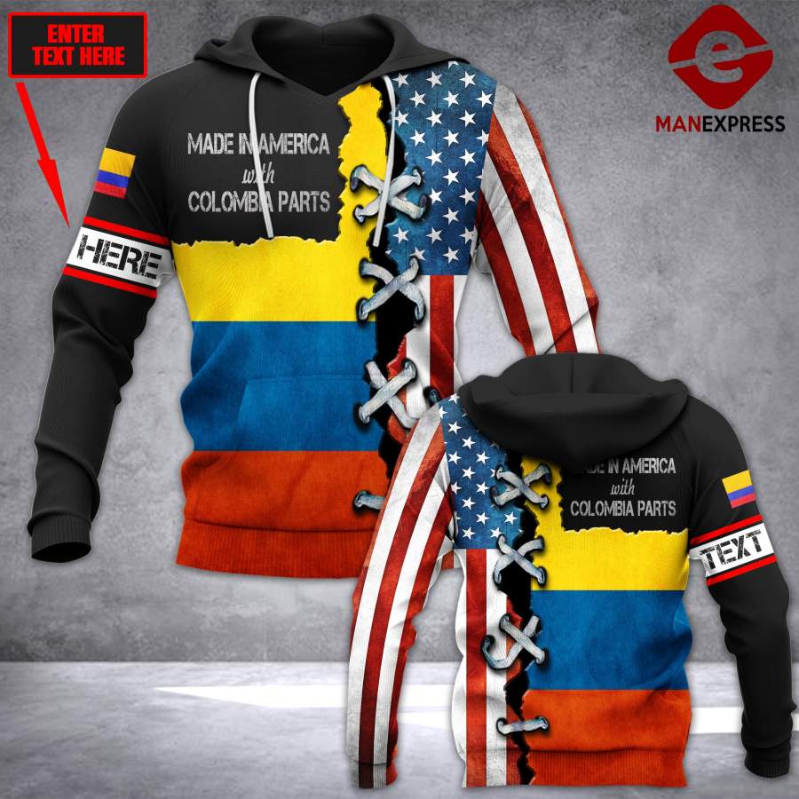 VH CUSTOMIZE COLOMBIA 2612 3D ALL PRINT HOODIE