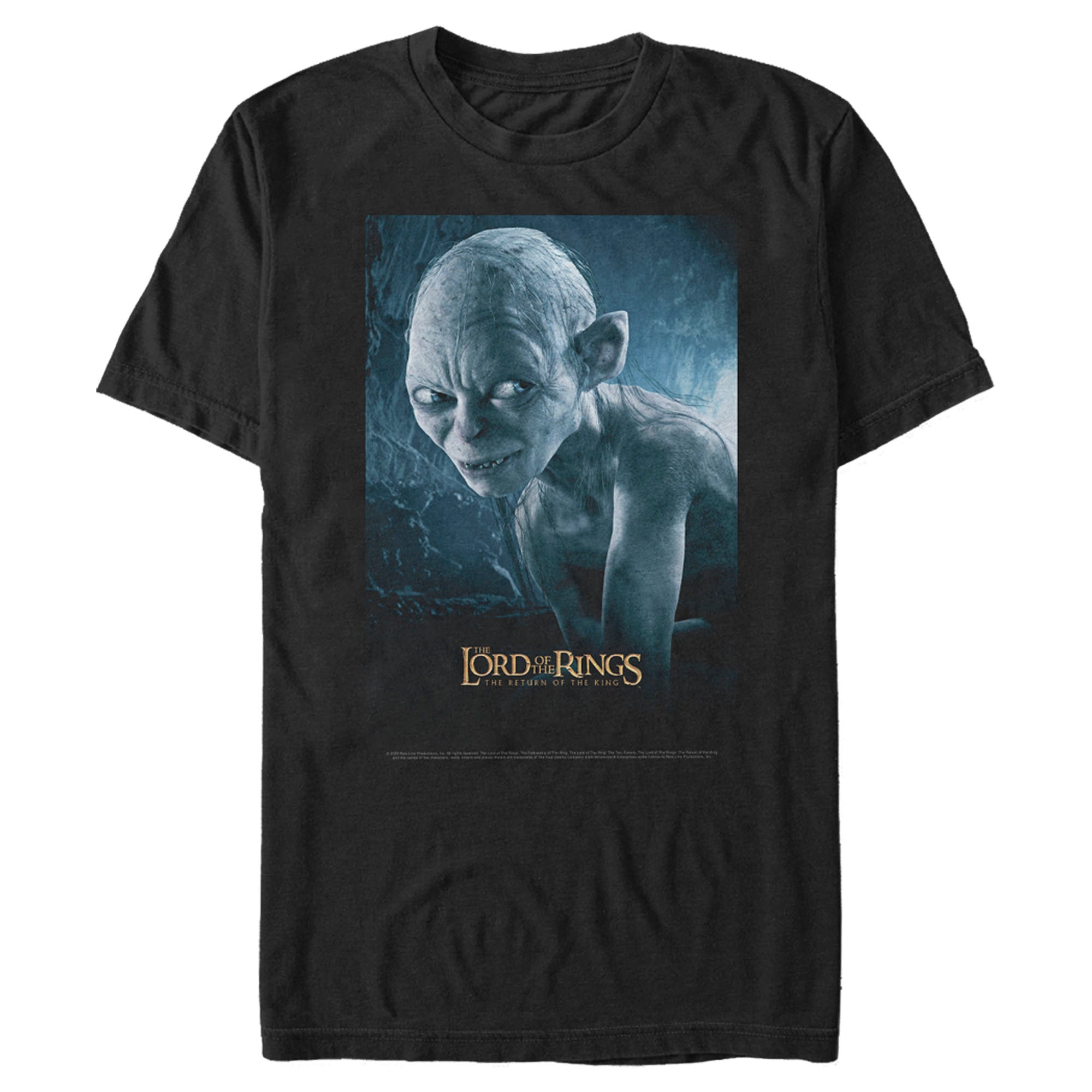 The Lord Of The Rings Men’S Return Of The King Gollum Movie Poster  T-Shirt