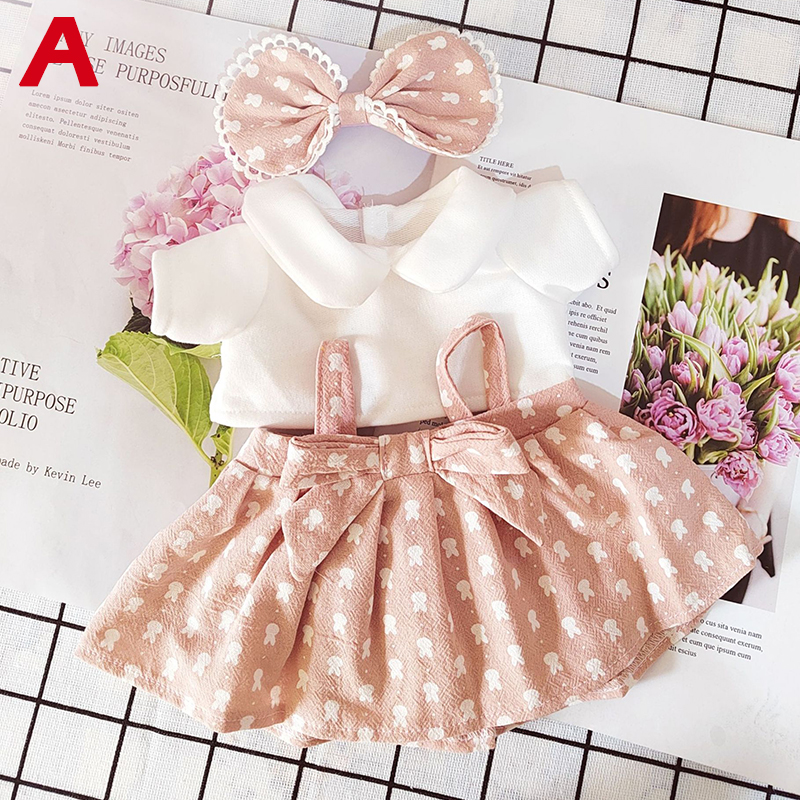 40/50cm Lina Bell Stella Lou Doll Clothes Blue Polka Dots Pink Cartoon Rabbit Dress Doll Accessories Collection Birthday Gift alx