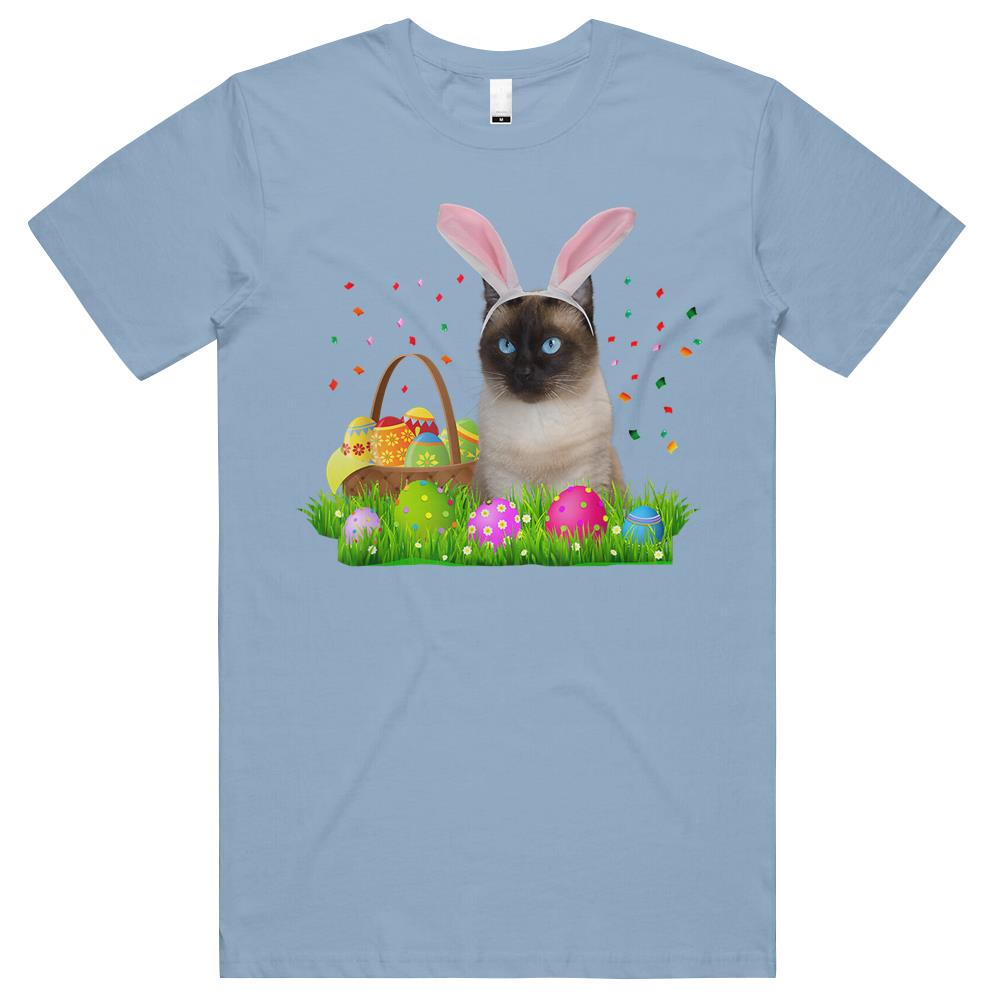 Bunny Siamese Cat Funny Easter Siamese Cat Lover Gifts T Shirts