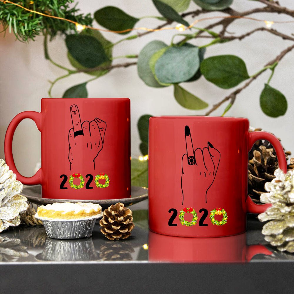 Christmas Gift For Fiance For Fiancee Middle Ring Finger 2020 Engagement Mug