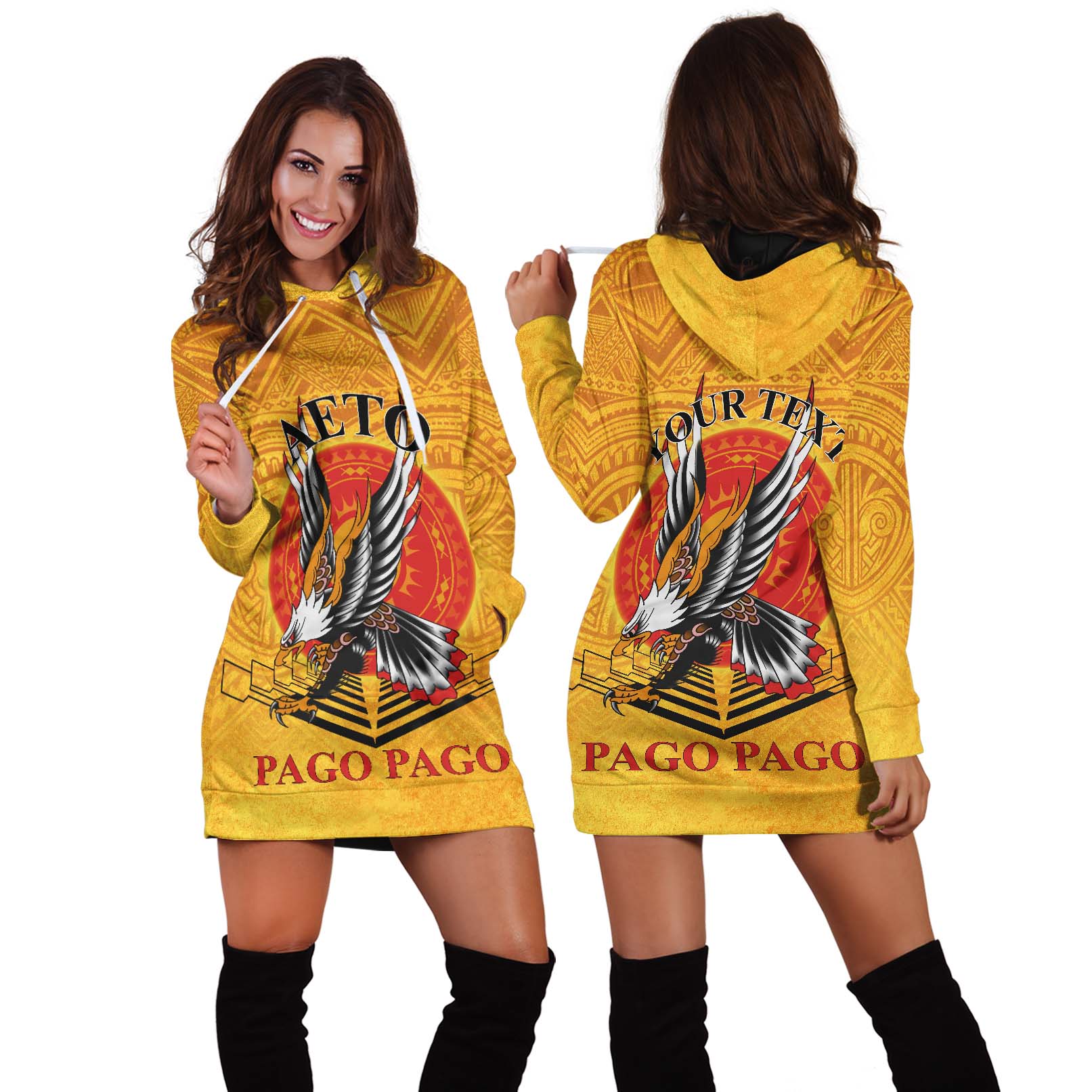 American Samoa – Pago Pago Aeto Hoodie Dress