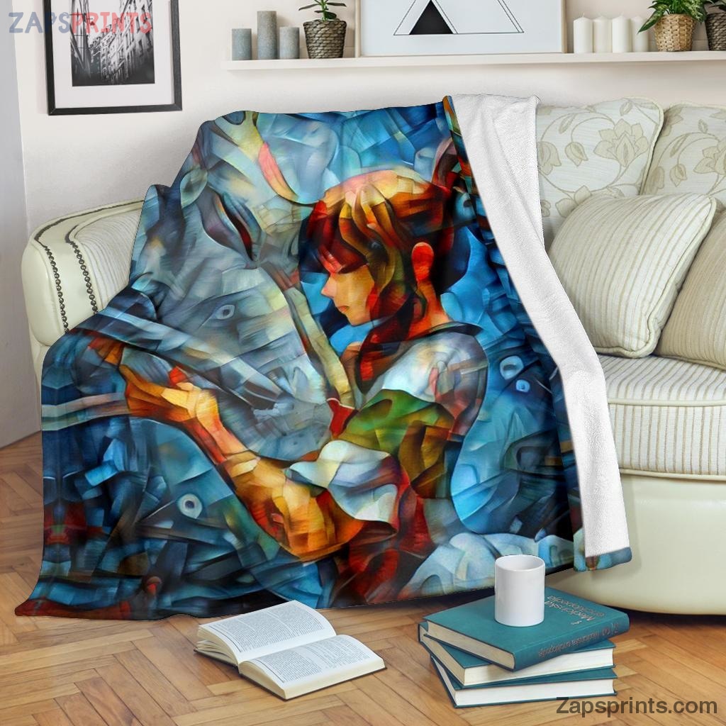 Abstract Spirited Away Blanket