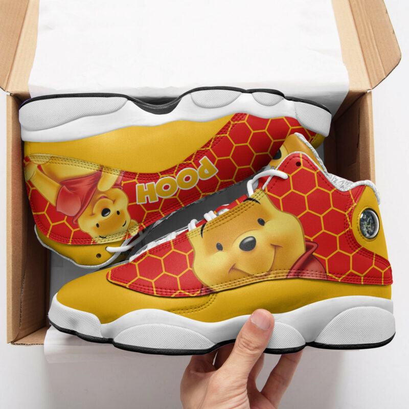 Winnie The Pooh Honey Bear Jordan 13 Shoes Sneakers