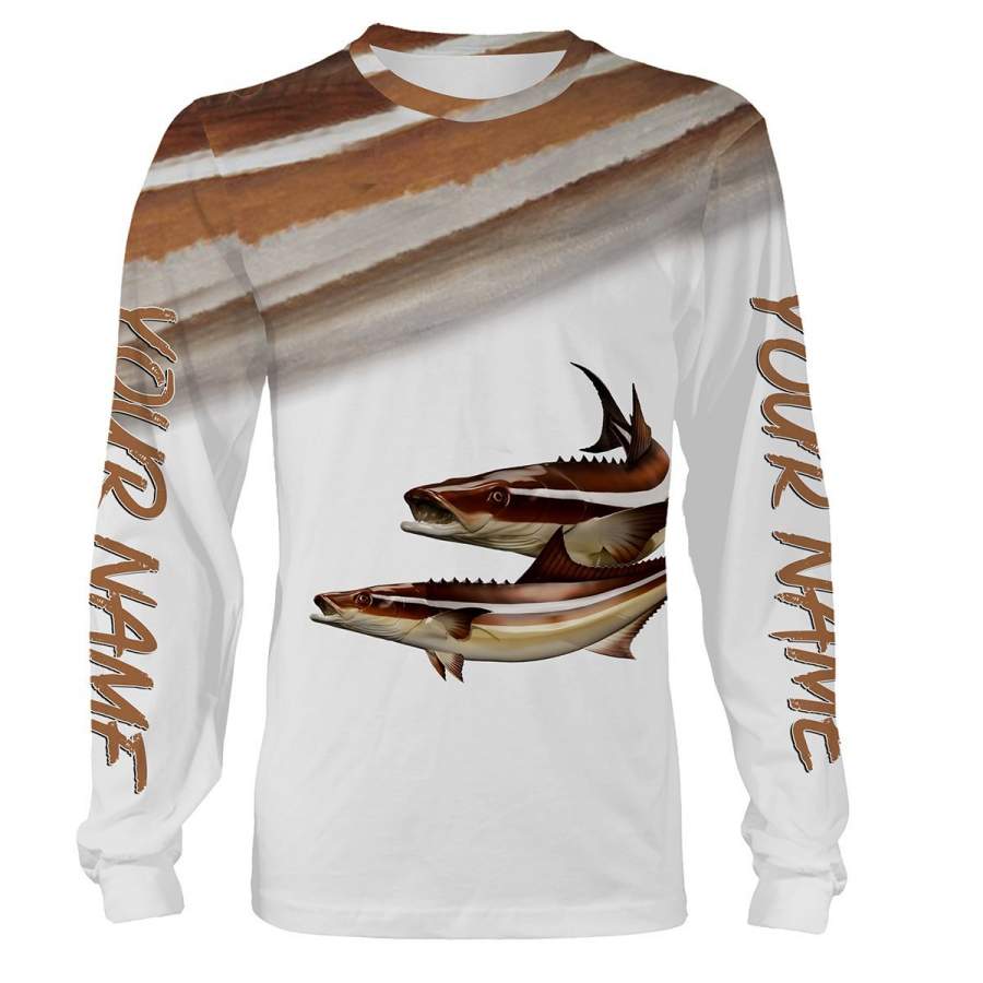 Cobia fishing customize name all over print shirts personalized gift NQS226