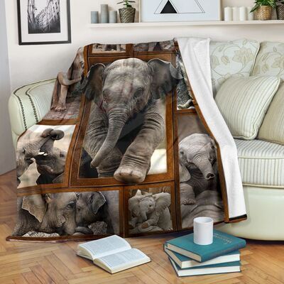 Elephant Will Gs-Cl-Dt1304 Fleece Blanket