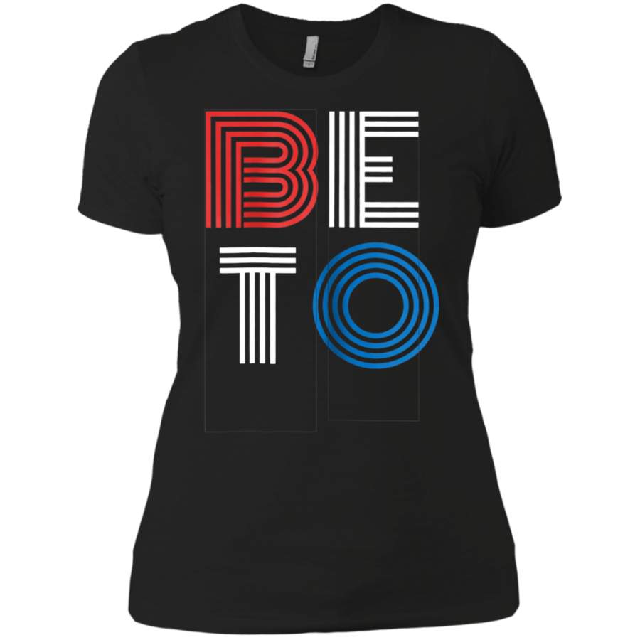 AGR Beto Red White Blue Retro Election Ladies T-Shirt