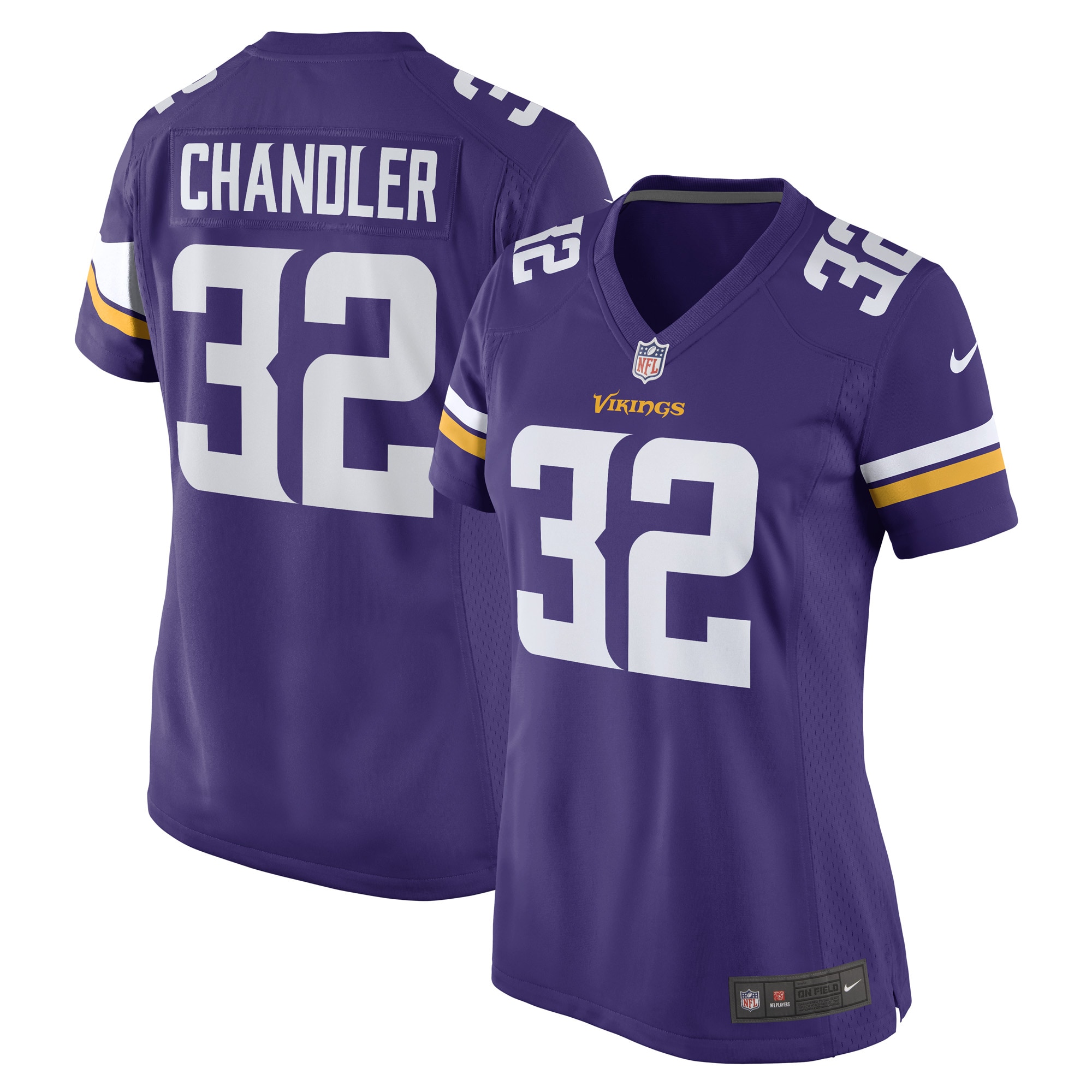 Women’s Minnesota Vikings Ty Chandler Purple Game Player Jersey