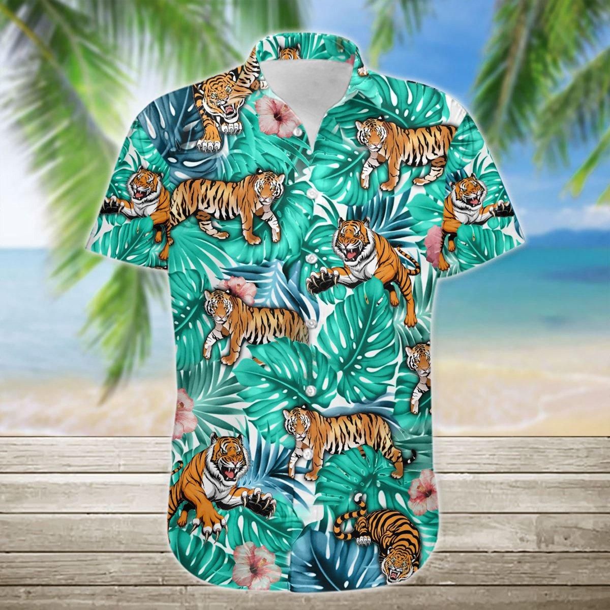 Tiger Aloha Hawaii Shirt Colorful Short Sleeve Summer Beach Casual For Men And Women Ha52916