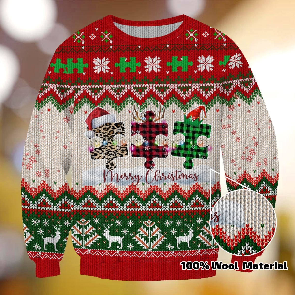 Autism Ugly Christmas TH03 Sweater