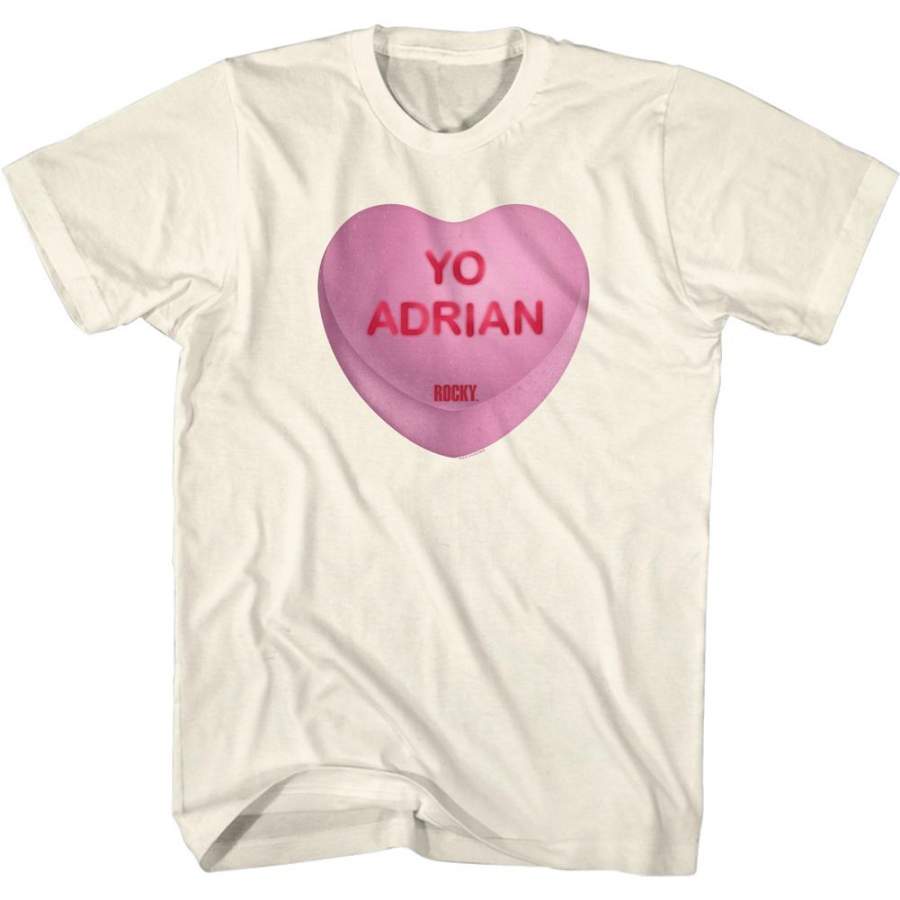 Rocky Special Order Yo Adrian Candy Heart Adult Short-Sleeve T-Shirt