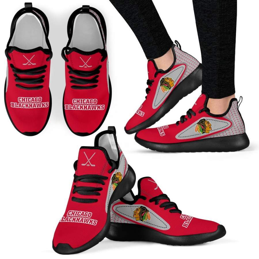 Legend React Chicago Blackhawks Mesh Knit Sneakers