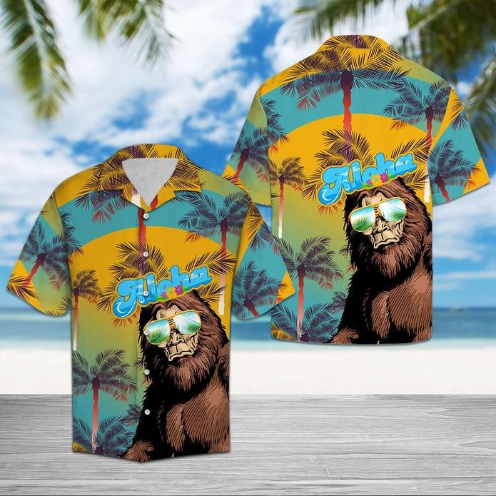 Bigfoot Aloha Hawaii Shirt Unisex Adult Ha106231