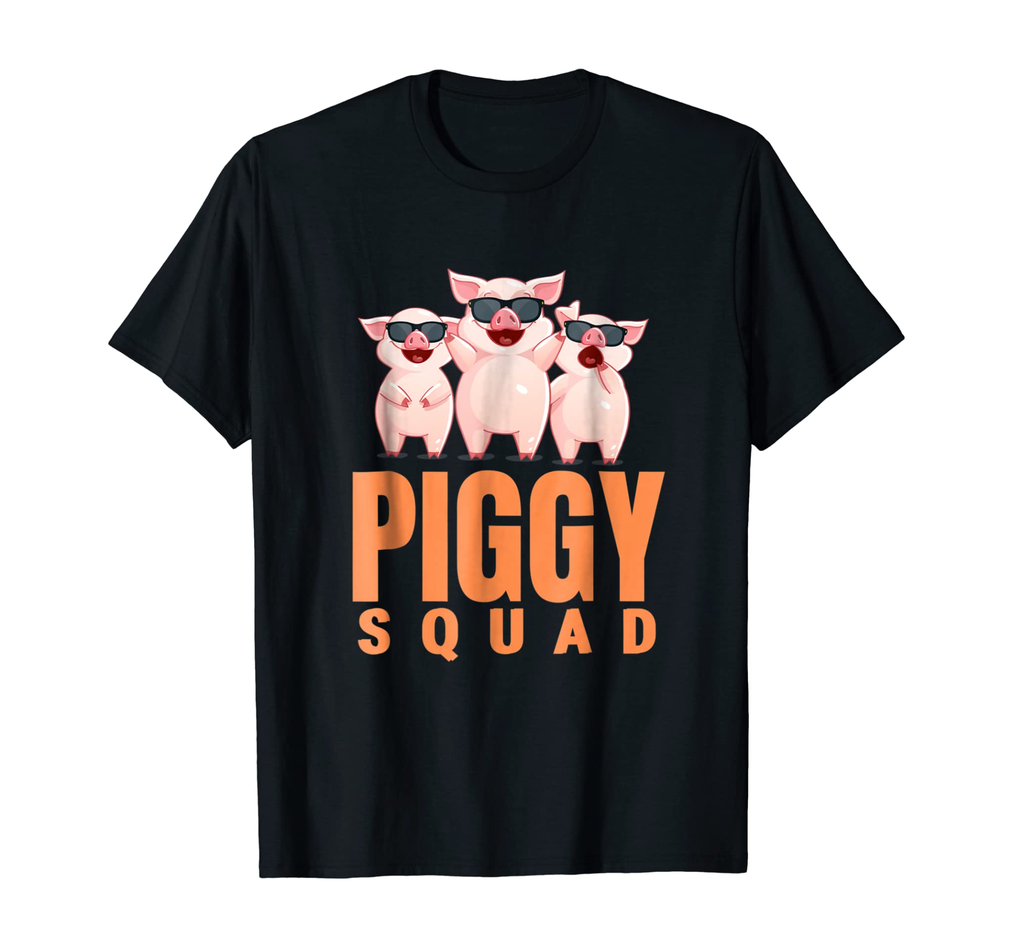 Piggy Squad T-shirt, Funny Pig Shirt for Boys