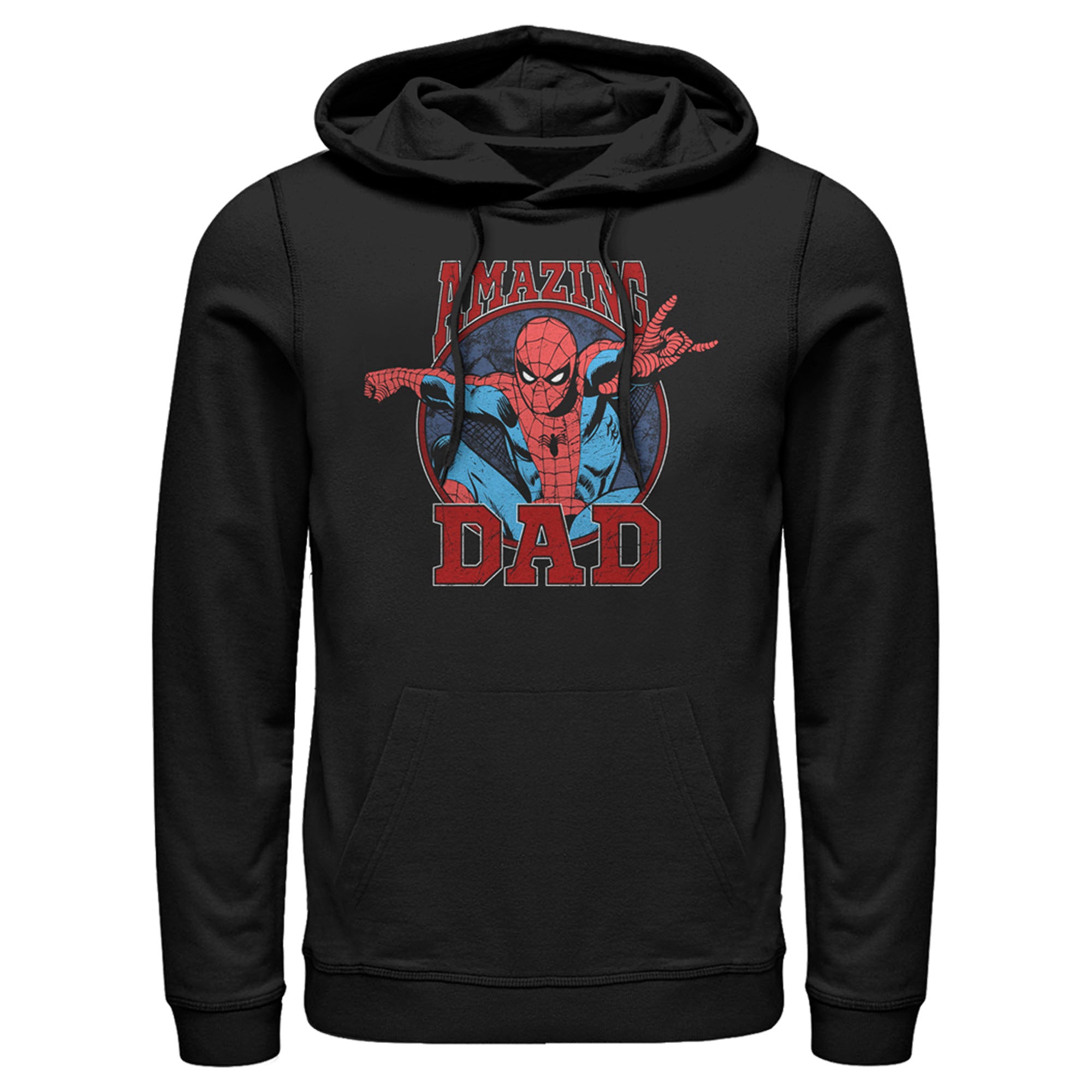 Men’S Marvel Spider-Man Amazing Dad Pull Over Hoodie