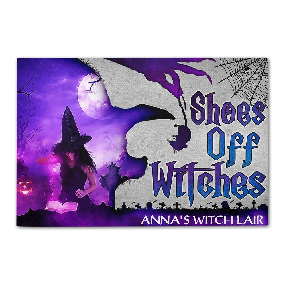 Halloween Doormat Withes Shoes Off Witches Custom Doormat