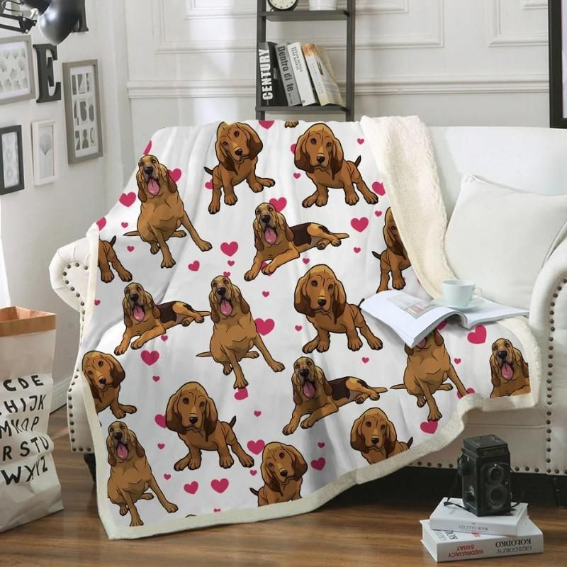 Bloodhound Blanket, Christmas Gift, Dog Lover Blanket