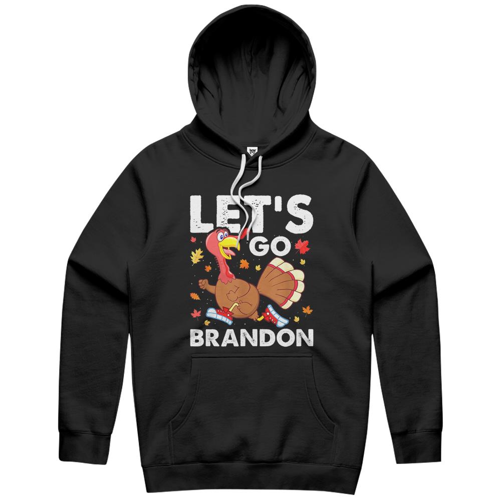 Lets Go Brandon Family Thanksgiving Turkey Friendsgiving Hoodie