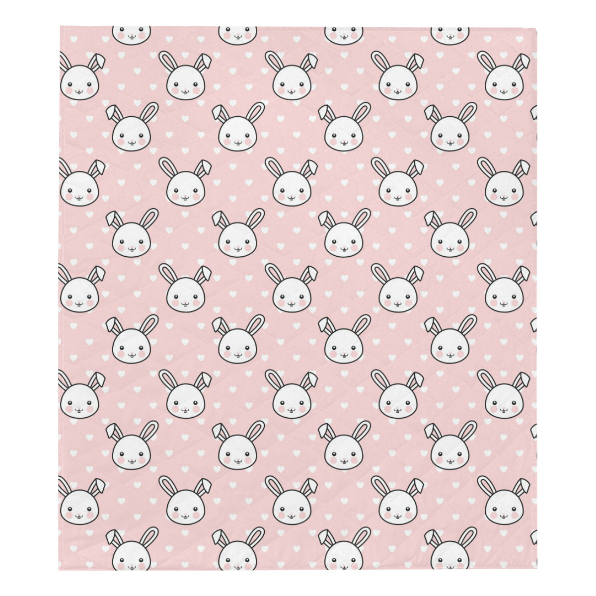 Rabbit Pattern Print Design Rb02 Premium Quilt