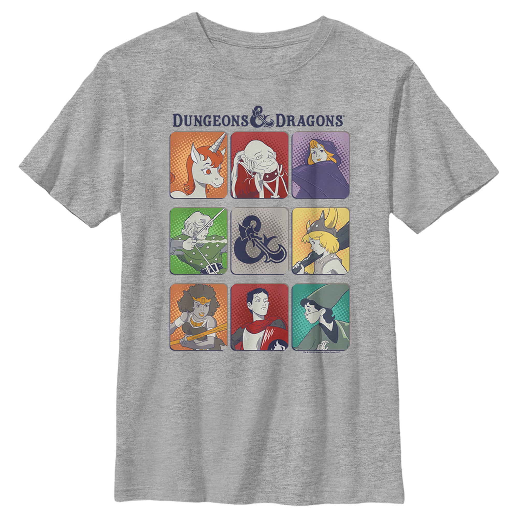 Boy’S Dungeons & Dragons Cartoon Character Panels T-Shirt