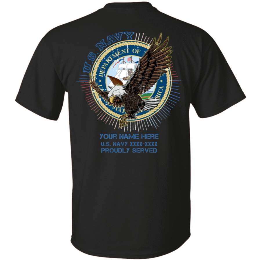 DQL029 US Navy Customizable Unisex T-Shirt