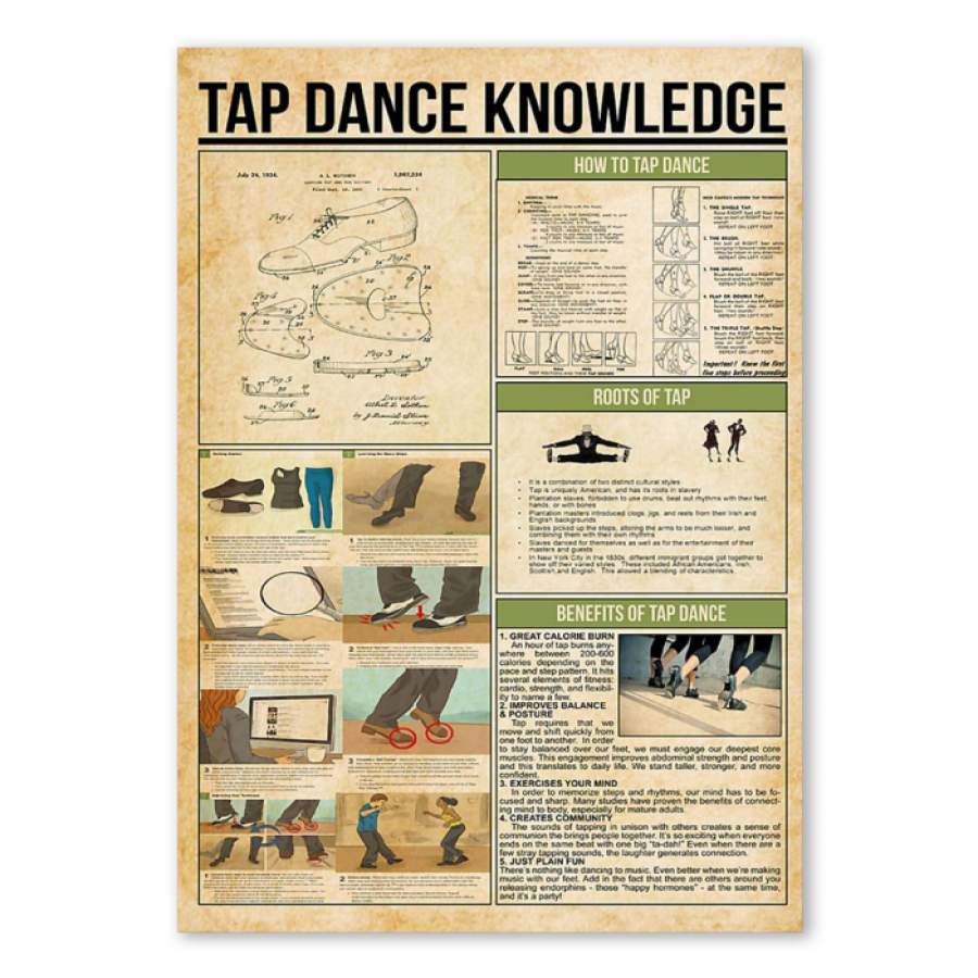 Tap Dance Knowledge Custom Design  Poster Gift