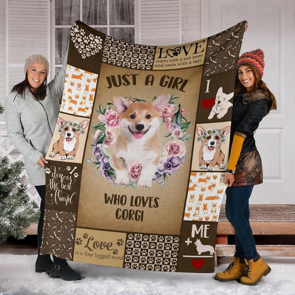 Corgi Blanket Who Loves Corgi, Christmas Gift, Dog Lover Blanket