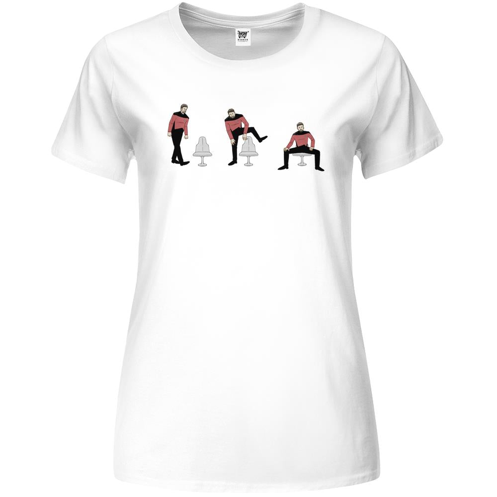 Riker Sitting Premium Womens T Shirts