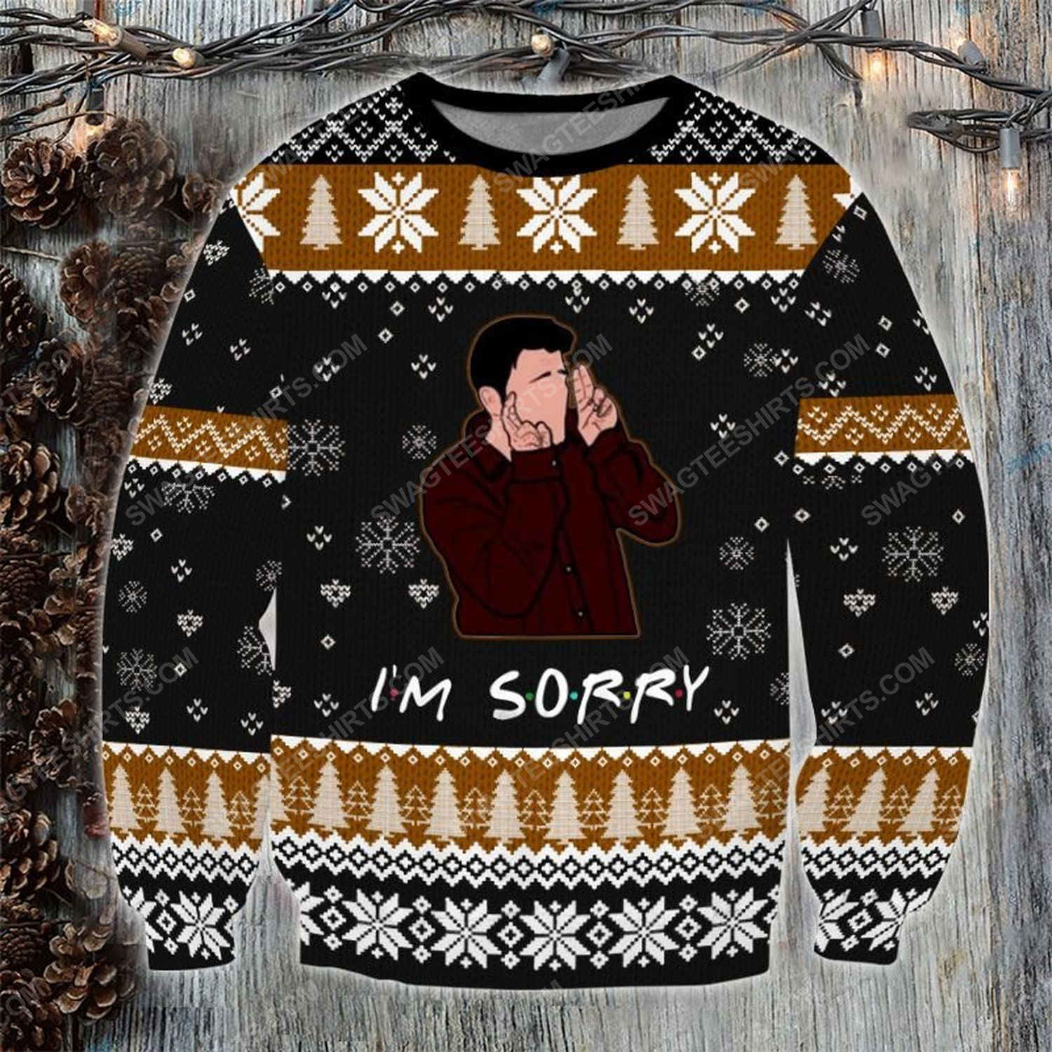 [Special Edition] Friends Tv Show I’M Sorry Ugly Christmas Sweater – Maria