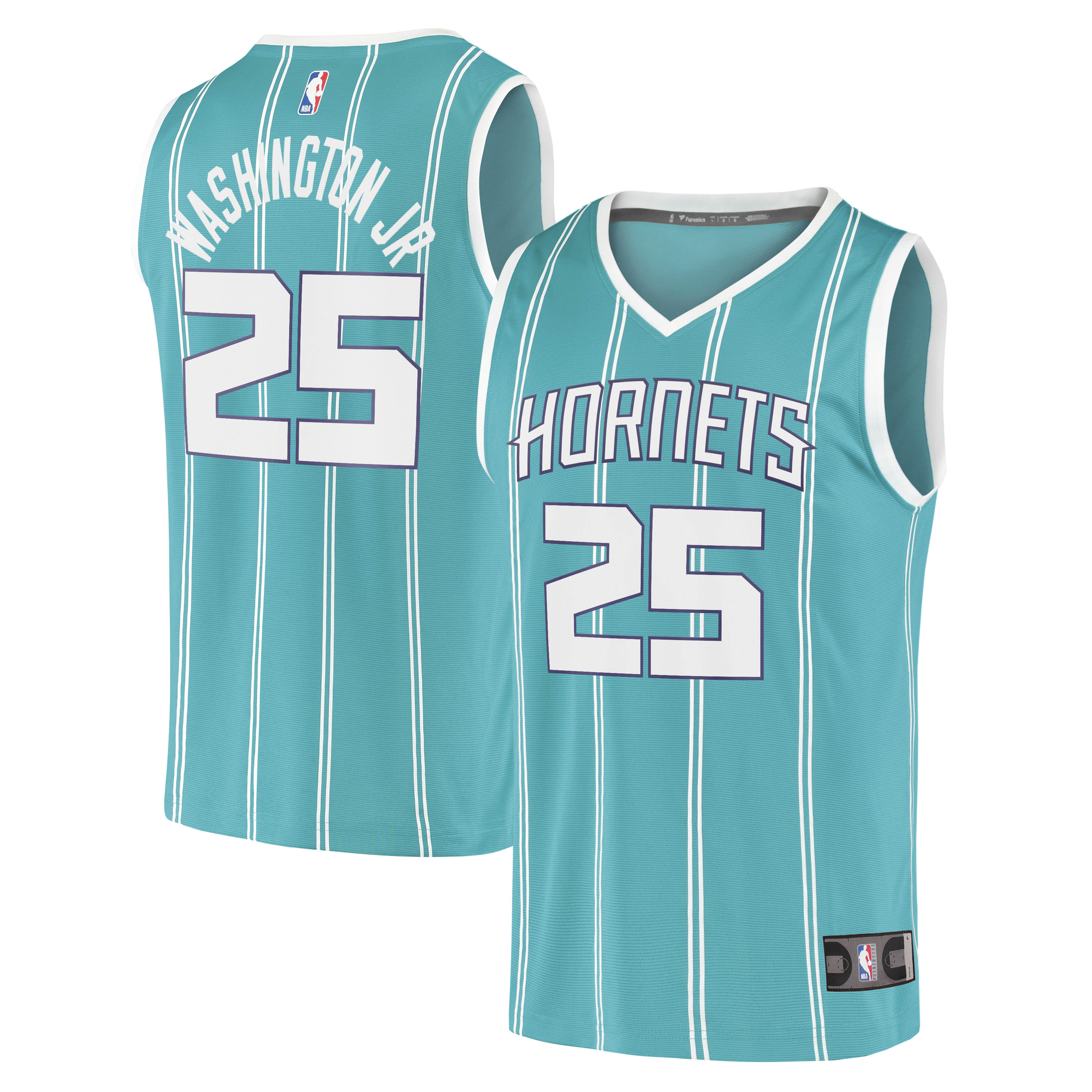 PJ Washington Jr. Charlotte Hornets Fast Break Jersey – Icon Edition – Teal