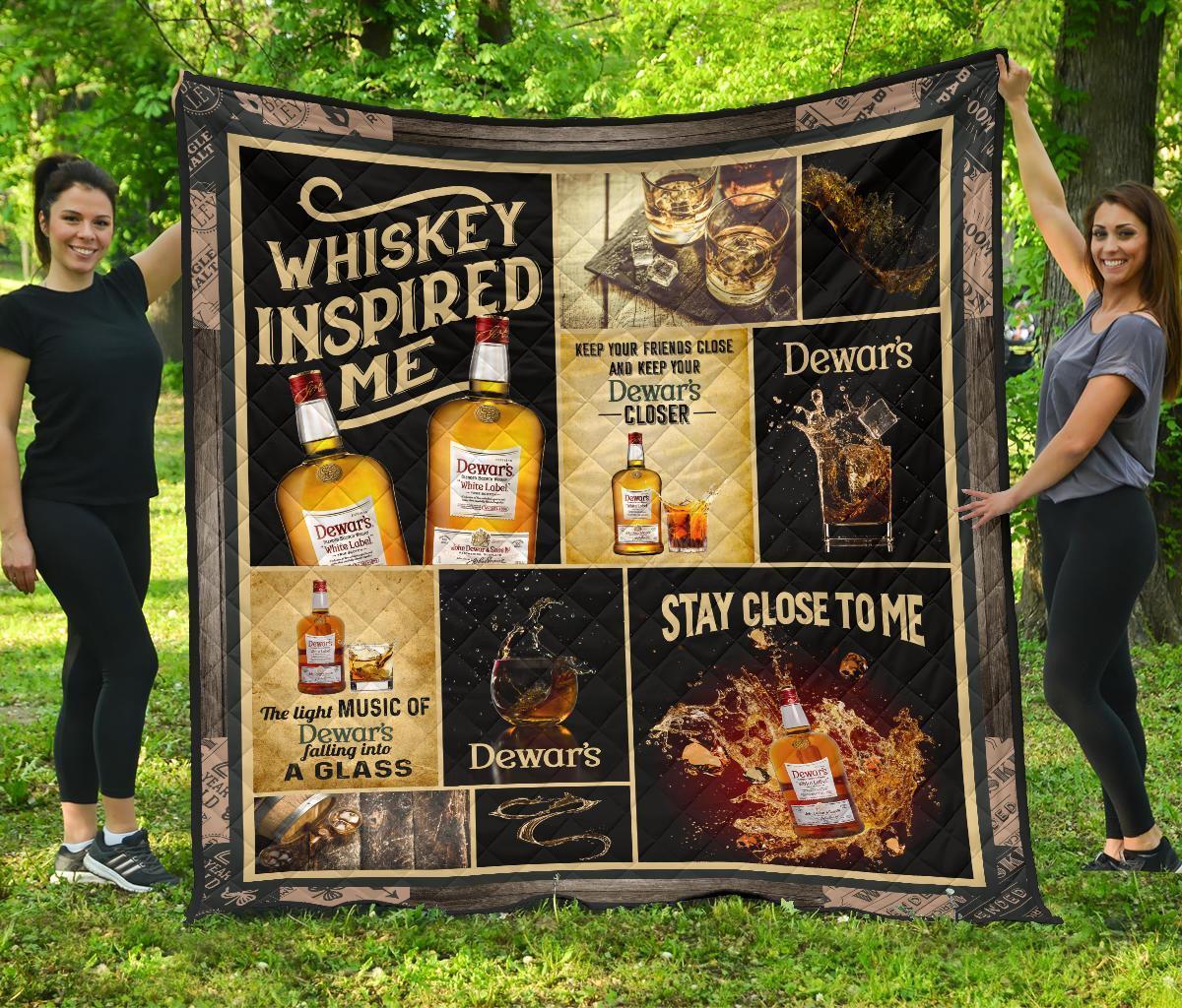 Dewar’s Quilt Blanket Whiskey Inspire Me Gift Idea