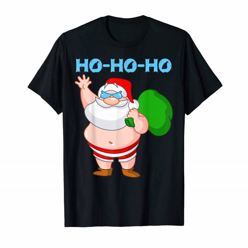 Cool Santa In Swimsuit Wish Christmas Was In The Summer Gift T-shirt