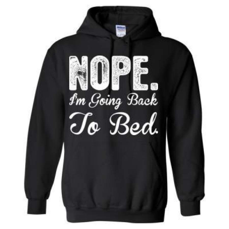 AGR Nope I Am Going Back To Bed – Heavy Blend™ Hooded Sweatshirt