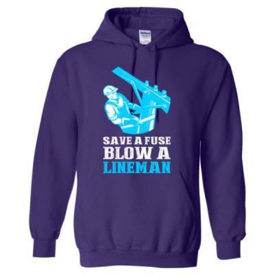 AGR Save A Fuse Blow A Lineman – Heavy Blend™ Hooded Sweatshirt