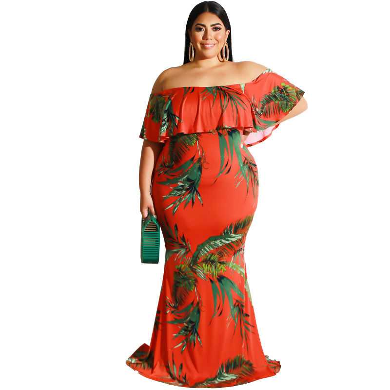 VITIANA Womens Sunflower Plus Size Dress Summer Female Off Shoulder Sexy Beach Dresses Women Maxi Long Vestidos Femme Sundress alx