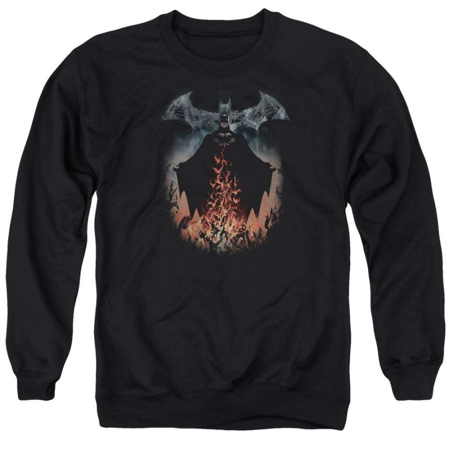 Batman – Smoke & Fire Adult Crewneck Sweatshirt