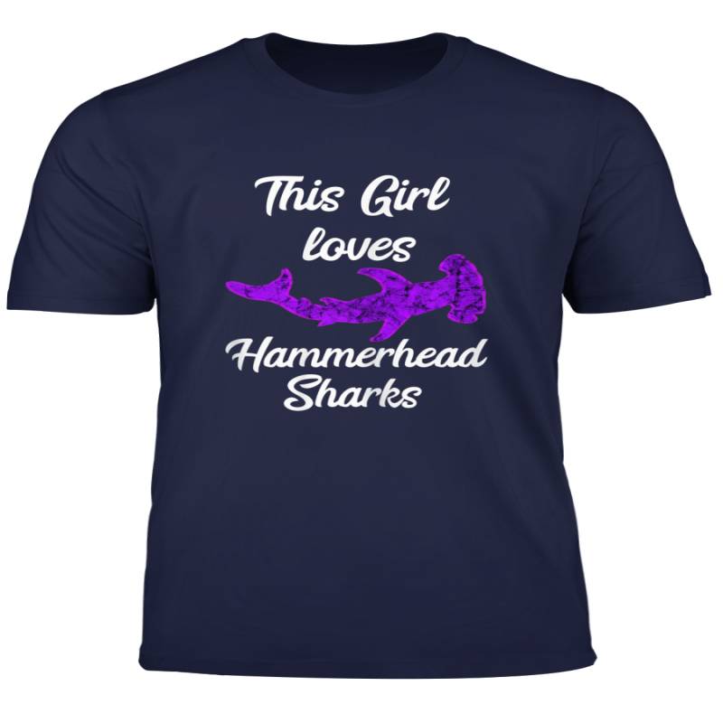 This Girl Loves Hammerhead Sharks Sphyrna Ocean Fish T Shirt