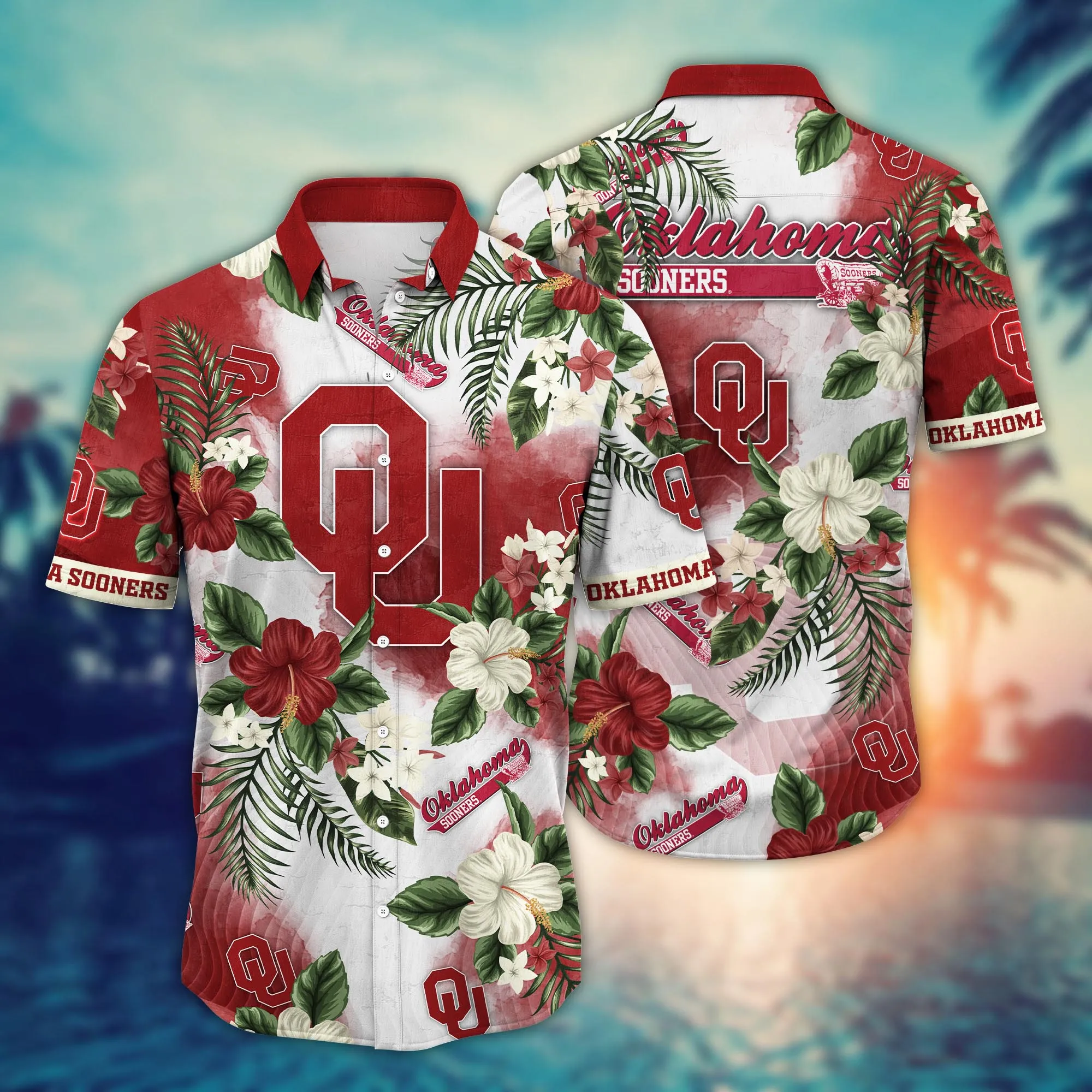 Oklahoma Sooners NCCA Hawaiian Shirt Shortstime Aloha Shirt