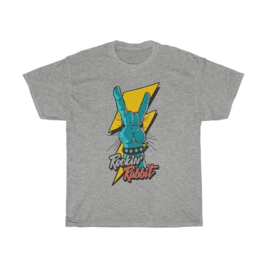 Rock Rockin’Roll Hard Electric Rabbit Blues Retro Vintage Unisex Adult T-shirt