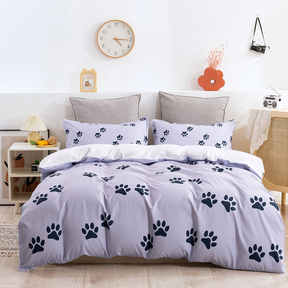 3D Animal Footprint Quilt Cover Set Bedding Set Duvet Cover Pillowcases 273